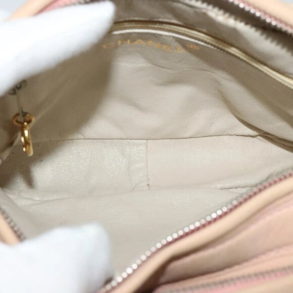 CHANEL Matelasse Shoulder Bag Lamb Skin Pink CC - Picture 8 of 16
